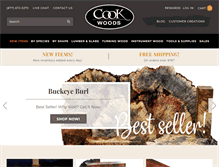 Tablet Screenshot of cookwoods.com